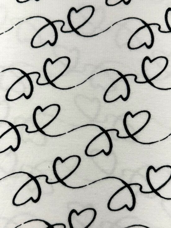 Apt. 9 Short Sleeve Heart Doodle Tee - Picture 6 of 8